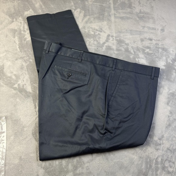 Bonobos Pants Mens 50x32 Navy Blue Slim Fit Stretch Chinos Tuesday Embroidery - Picture 1 of 13